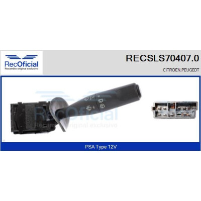 Interrupteur de colonne de direction RECOFICIAL RECSLS70407.0