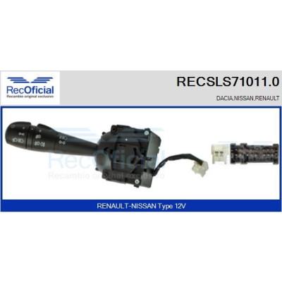 Interrupteur de colonne de direction RECOFICIAL RECSLS71011.0