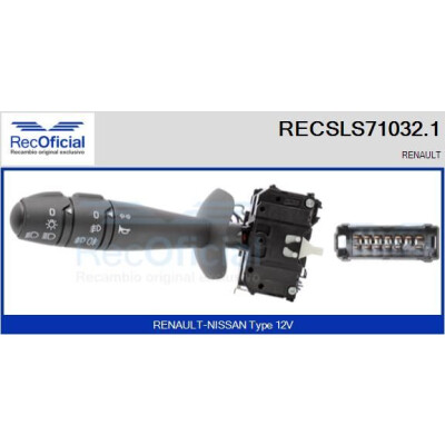 Interrupteur de colonne de direction RECOFICIAL RECSLS71032.1