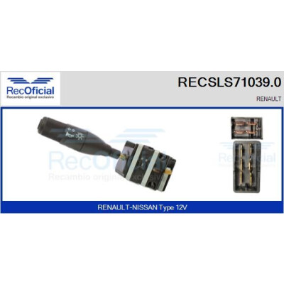 Interrupteur de colonne de direction RECOFICIAL RECSLS71039.0