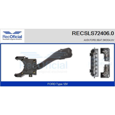 Interrupteur de colonne de direction RECOFICIAL RECSLS72406.0