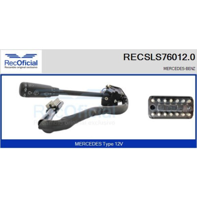 Interrupteur de colonne de direction RECOFICIAL RECSLS76012.0