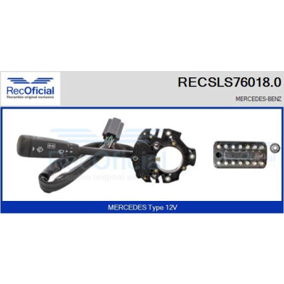 Interrupteur de colonne de direction RECOFICIAL RECSLS76018.0