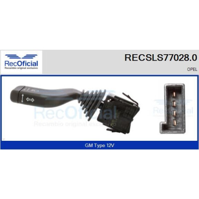 Interrupteur de colonne de direction RECOFICIAL RECSLS77028.0