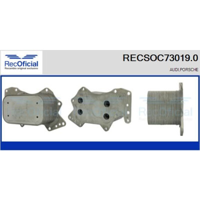 Refroidisseur d'huile, huile moteur RECOFICIAL RECSOC73019.0