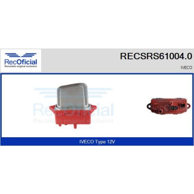 Résistance, ventilateur d'habitacle RECOFICIAL RECSRS61004.0