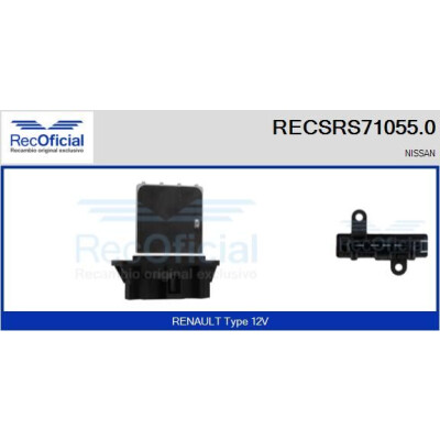 Résistance, ventilateur d'habitacle RECOFICIAL RECSRS71055.0