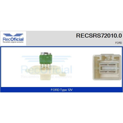 Résistance, ventilateur d'habitacle RECOFICIAL RECSRS72010.0