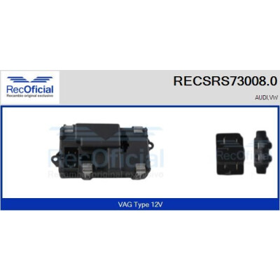 Résistance, ventilateur d'habitacle RECOFICIAL RECSRS73008.0