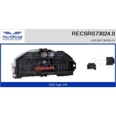 Résistance, ventilateur d'habitacle RECOFICIAL RECSRS73024.0
