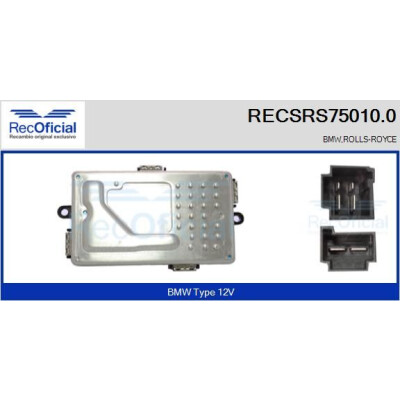 Résistance, ventilateur d'habitacle RECOFICIAL RECSRS75010.0
