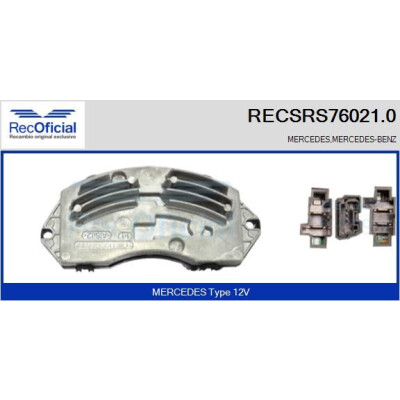 Résistance, ventilateur d'habitacle RECOFICIAL RECSRS76021.0