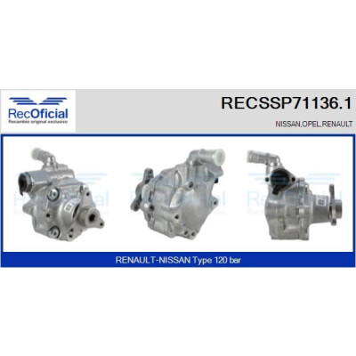Pompe hydraulique de direction RECOFICIAL RECSSP71136.1