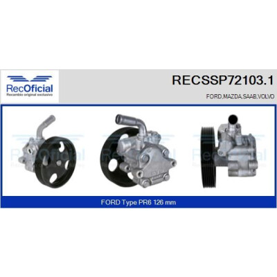 Pompe hydraulique de direction RECOFICIAL RECSSP72103.1