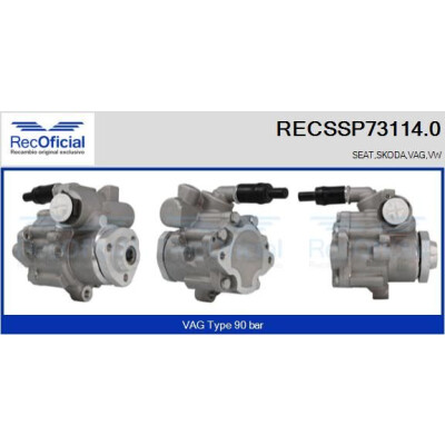 Pompe hydraulique, direction RECOFICIAL RECSSP73114.0