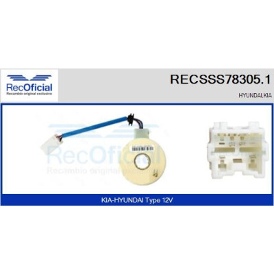 Capteur d'angle de braquage RECOFICIAL RECSSS78305.1