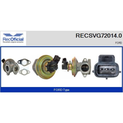 Vanne EGR RECOFFICIAL RECSVG72014.0