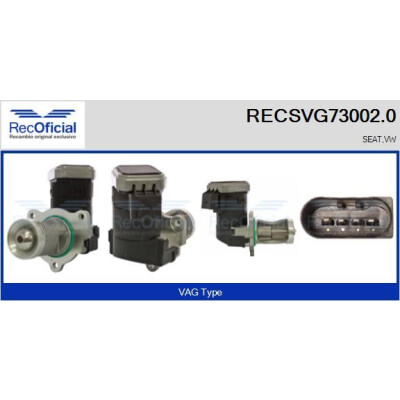 Vanne EGR RECOFFICIAL RECSVG73002.0