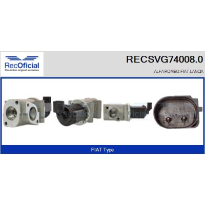 Vanne EGR RECOFFICIAL RECSVG74008.0