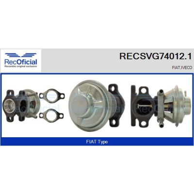 Vanne EGR RECOFFICIAL RECSVG74012.1