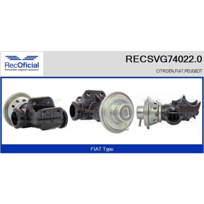 Vanne EGR RECOFFICIAL RECSVG74022.0