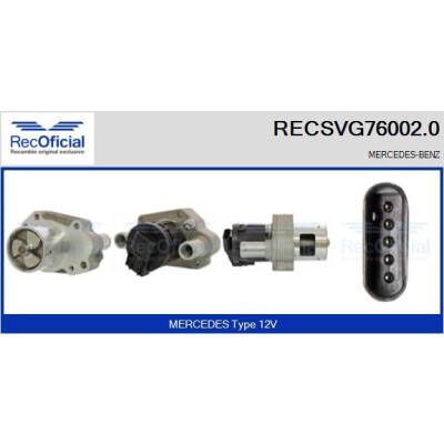 Vanne EGR RECOFFICIAL RECSVG76002.0