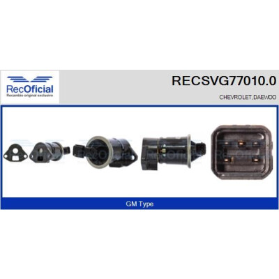 Vanne EGR RECOFFICIAL RECSVG77010.0