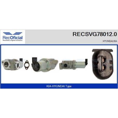 Vanne EGR RECSVG78012.0