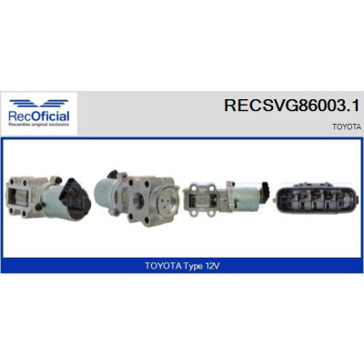 Vanne EGR RECOFFICIAL RECSVG86003.1