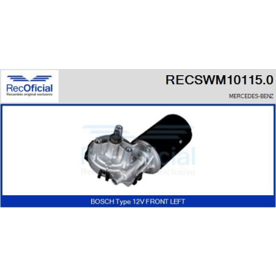 Moteur d'essuie-glace RECOOFFICIAL RECSWM10115.0