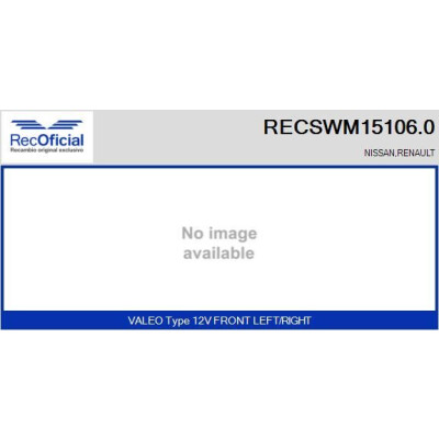 Moteur d'essuie-glace RECOOFFICIAL RECSWM15106.0