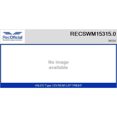 Moteur d'essuie-glace RECOOFFICIAL RECSWM15315.0