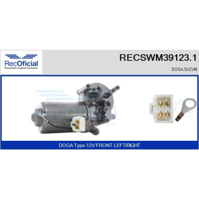 Moteur d'essuie-glace RECOOFFICIAL RECSWM39123.1
