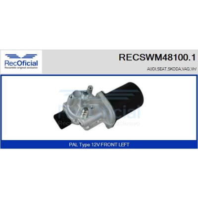 Moteur d'essuie-glace RECOOFFICIAL RECSWM48100.1