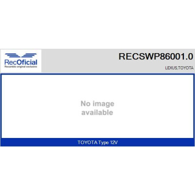 Pompe à eau pour lave-glace RECOOFFICIAL RECSWP86001.0