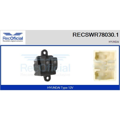 Interrupteur de fenêtre RECOOFFICIAL RECSWR78030.1
