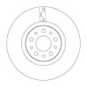 Jeu de (2) disques de frein TRW DF6933