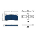 Jeu de plaquettes de frein TRW GDB2431BTE