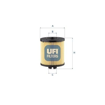Filtre à huile UFI 25.283.00