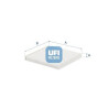 Filtre à air d&#39;habitacle UFI 53.522.00