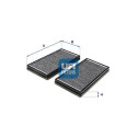 Filtre à air d&#39;habitacle UFI 54.446.00