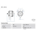 Alternateur BOSCH 0 986 042 590