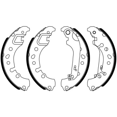 Jeu de mâchoires de frein