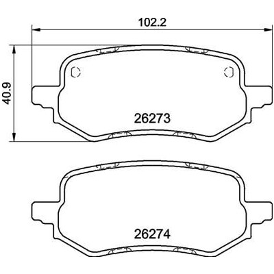 Jeu de plaquettes de frein BREMBO P 24 237