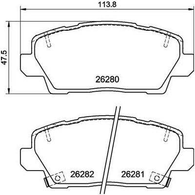 Kit de plaquettes de frein, frein à disque