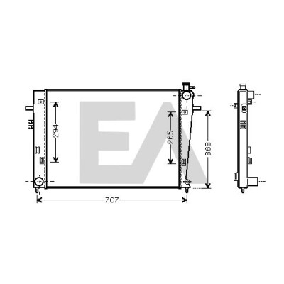 Radiateur, refroidissement du moteur