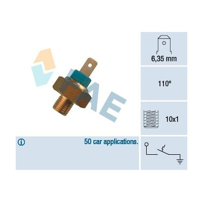Contact thermique, voyant avertisseur de liquide de refroid.