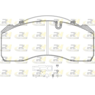 Jeu de plaquettes de frein Roadhouse JSX 2814.80