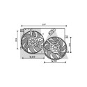 Ventilateur, refroidissement du moteur