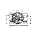 Ventilateur, refroidissement du moteur